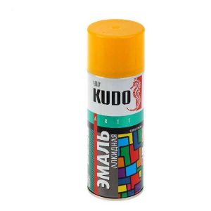 Эмаль-аэрозоль Kudo KU-1013 универсальная желтая 520 мл