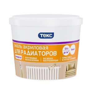 Эмаль для радиаторов Текс Универсал акриловая 0.4 л